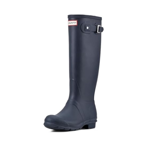 Hunter Original Tall Matte Rain Boots, Navy Blue, Women's Size 8, NIB - Picture 3 of 15